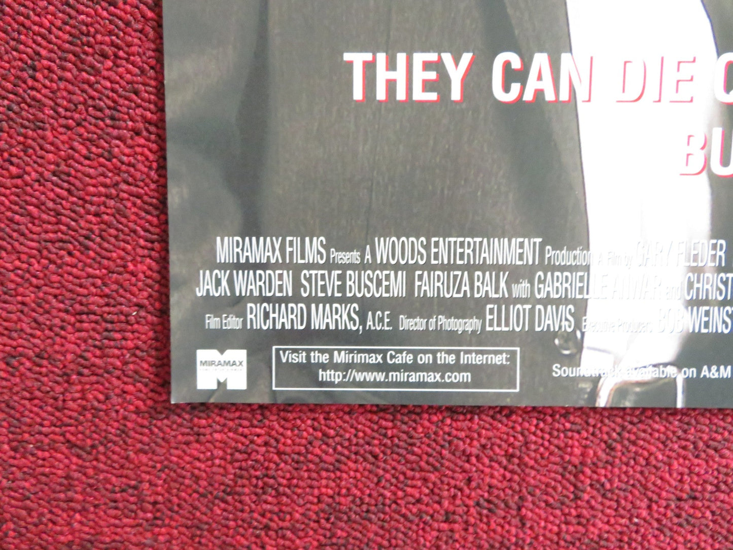 THINGS TO DO IN DENVER WHEN YOU'RE DEAD VHS VIDEO POSTER ANDY GARCIA 1995 Rendezvous Cinema Movie posters