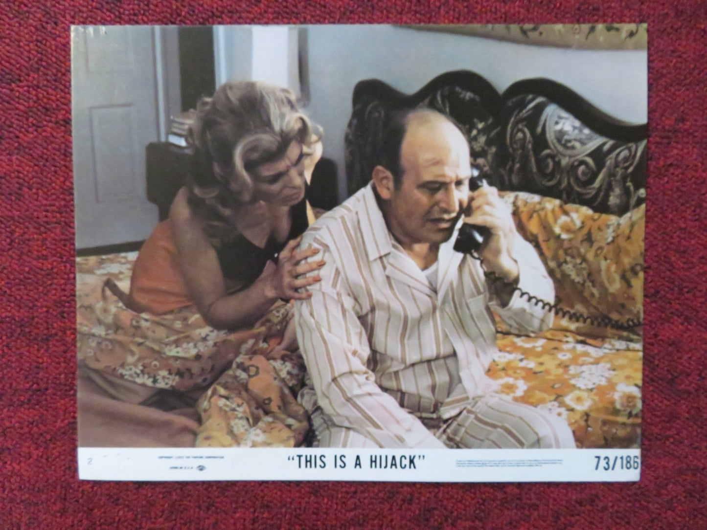 THIS IS A HIJACK - 2 LOBBY CARD ADAM ROARKE NEVILLE BRAND 1973 Rendezvous Cinema Movie posters