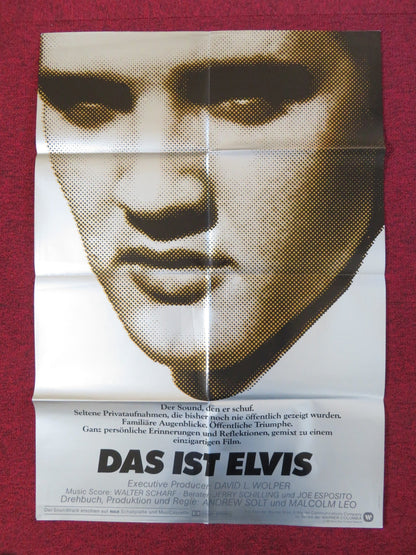 THIS IS ELVIS GERMAN A1 POSTER FOLDED JOHNNY HARRA DAVID SCOTT 1981 Rendezvous Cinema Movie posters
