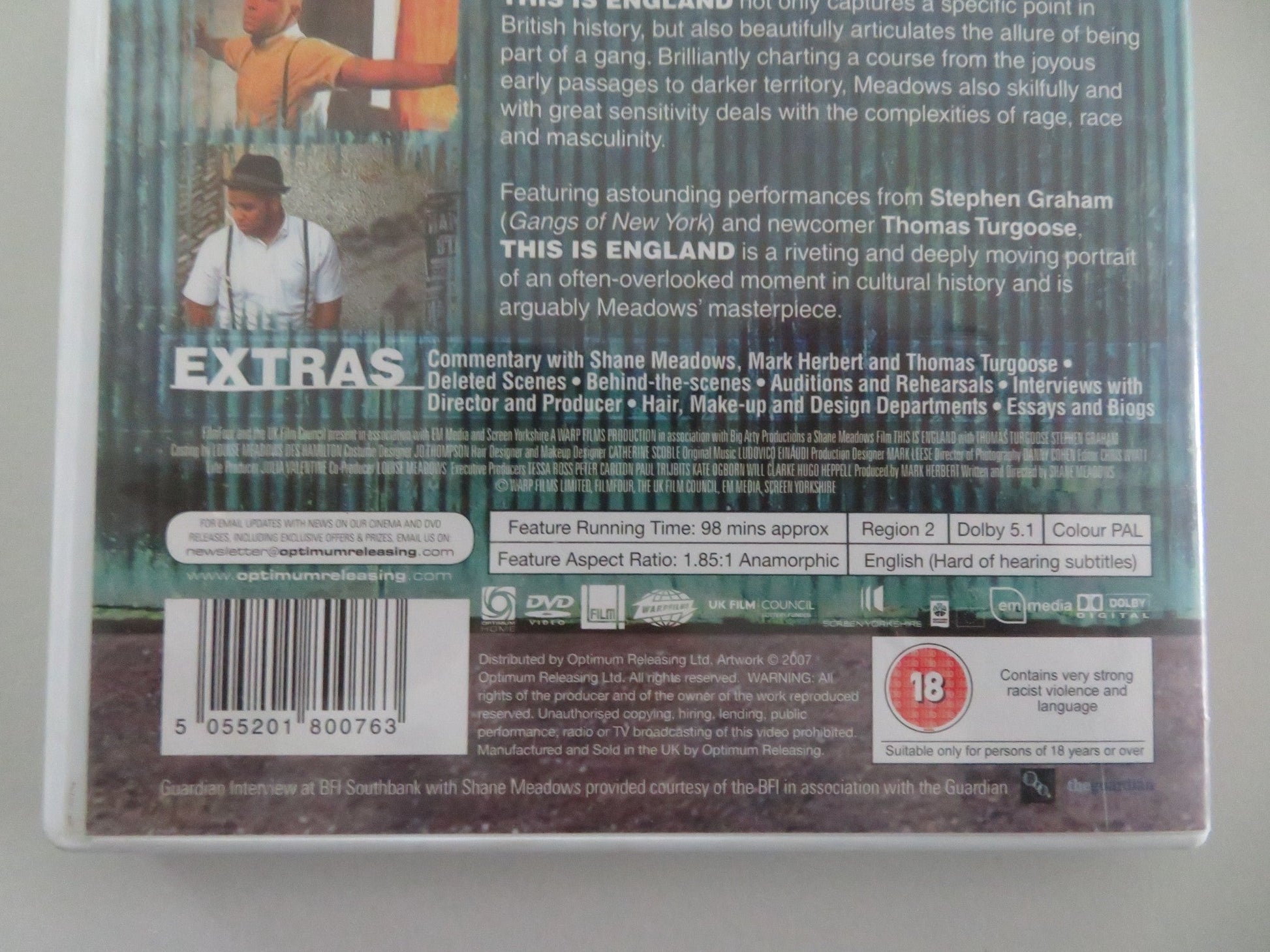 THIS IS ENGLAND - B - 2 DISC (DVD) STEPHEN GRAHAM THOMAS TURGOOSE 2006 REGION 2 Movie posters