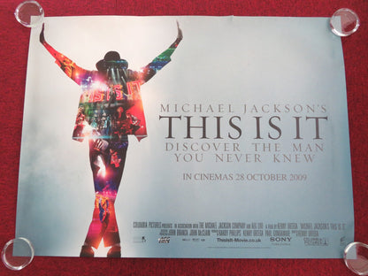 THIS IS IT UK QUAD ROLLED POSTER MICHAEL JACKSON NICK BASS 2009 Movie posters