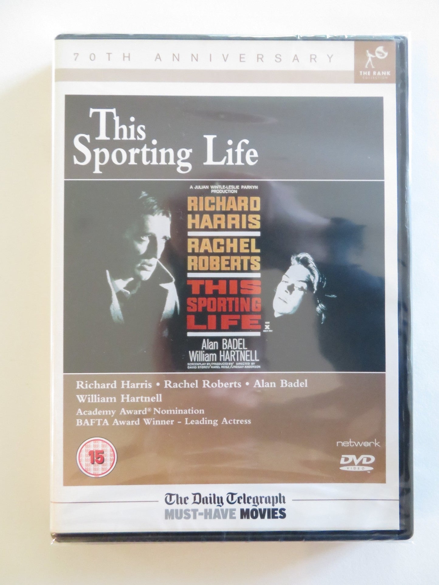 THIS SPORTING LIFE - B (DVD) RICHARD HARRIS RACHEL ROBERTS 1963 REGION 2 Rendezvous Cinema Movie posters