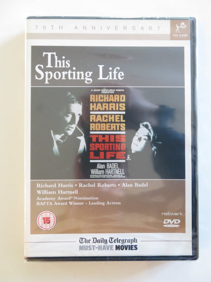 THIS SPORTING LIFE - B (DVD) RICHARD HARRIS RACHEL ROBERTS 1963 REGION 2 Rendezvous Cinema Movie posters