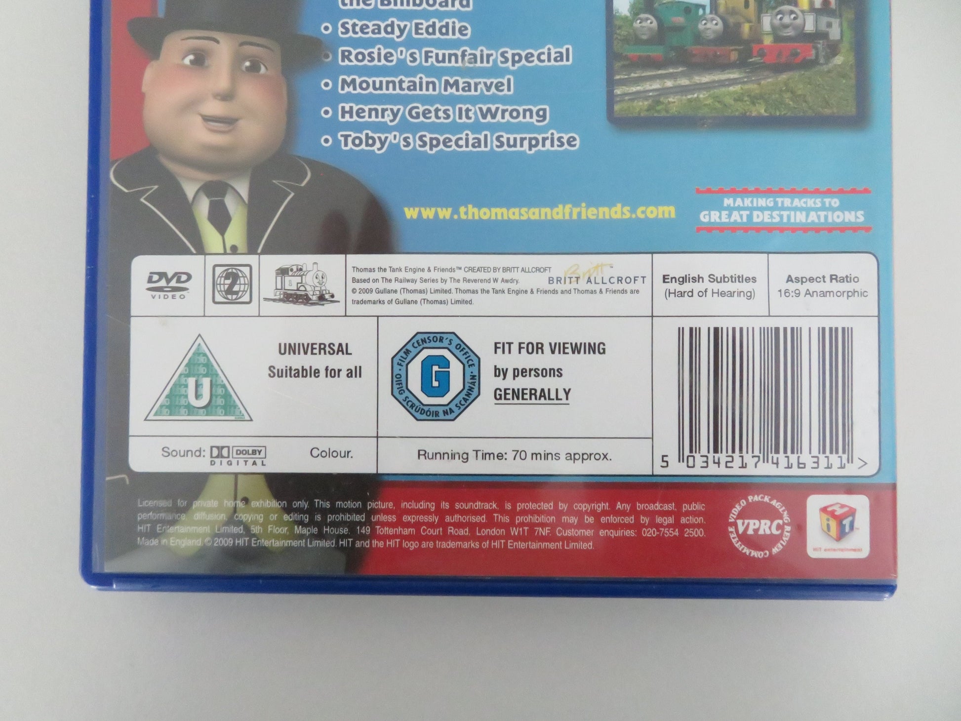 Thomas and Friends - Heave Ho! (DVD) Michael Angelis 2009 Region 2 Movie posters