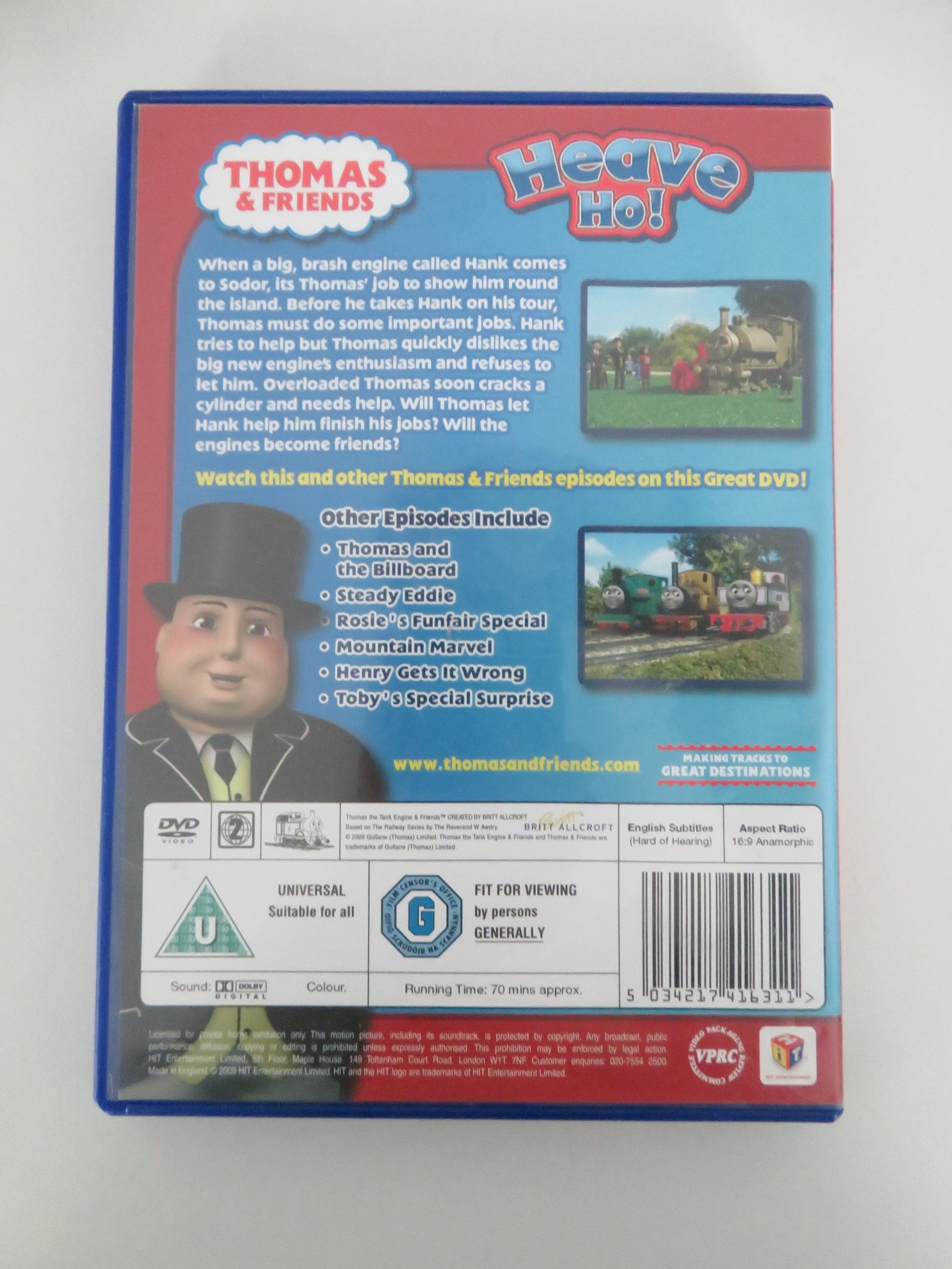 Thomas and Friends - Heave Ho! (DVD) Michael Angelis 2009 Region 2 Movie posters
