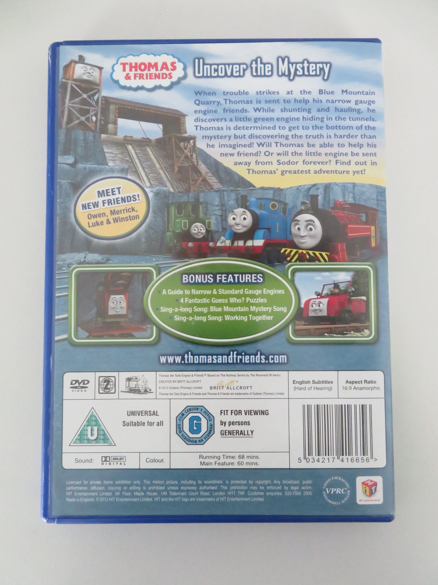 Thomas & Friends: Blue Mountain Mystery (DVD) Angelis 2012 Region 2 Movie posters