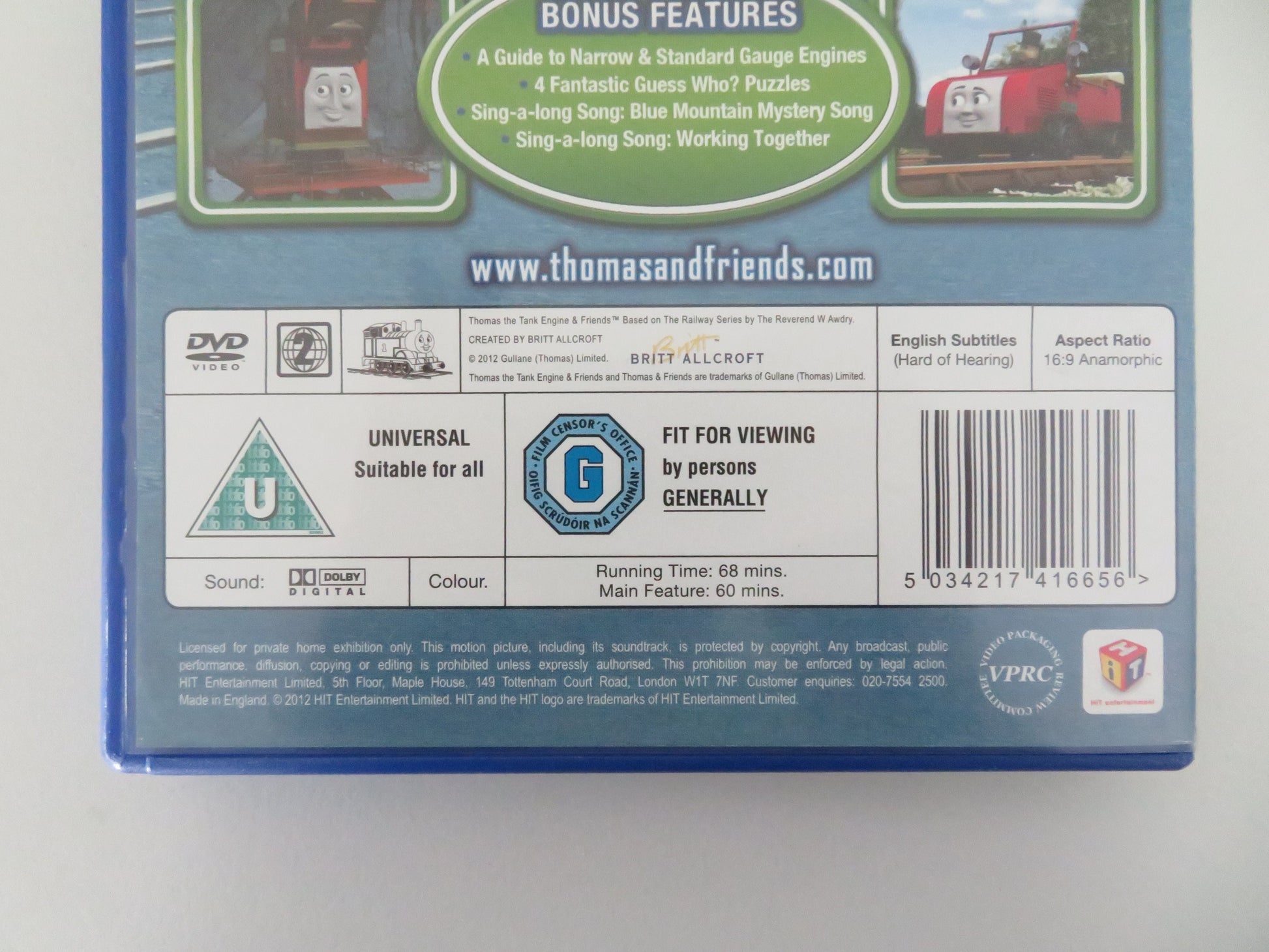 Thomas & Friends: Blue Mountain Mystery (DVD) Angelis 2012 Region 2 Movie posters