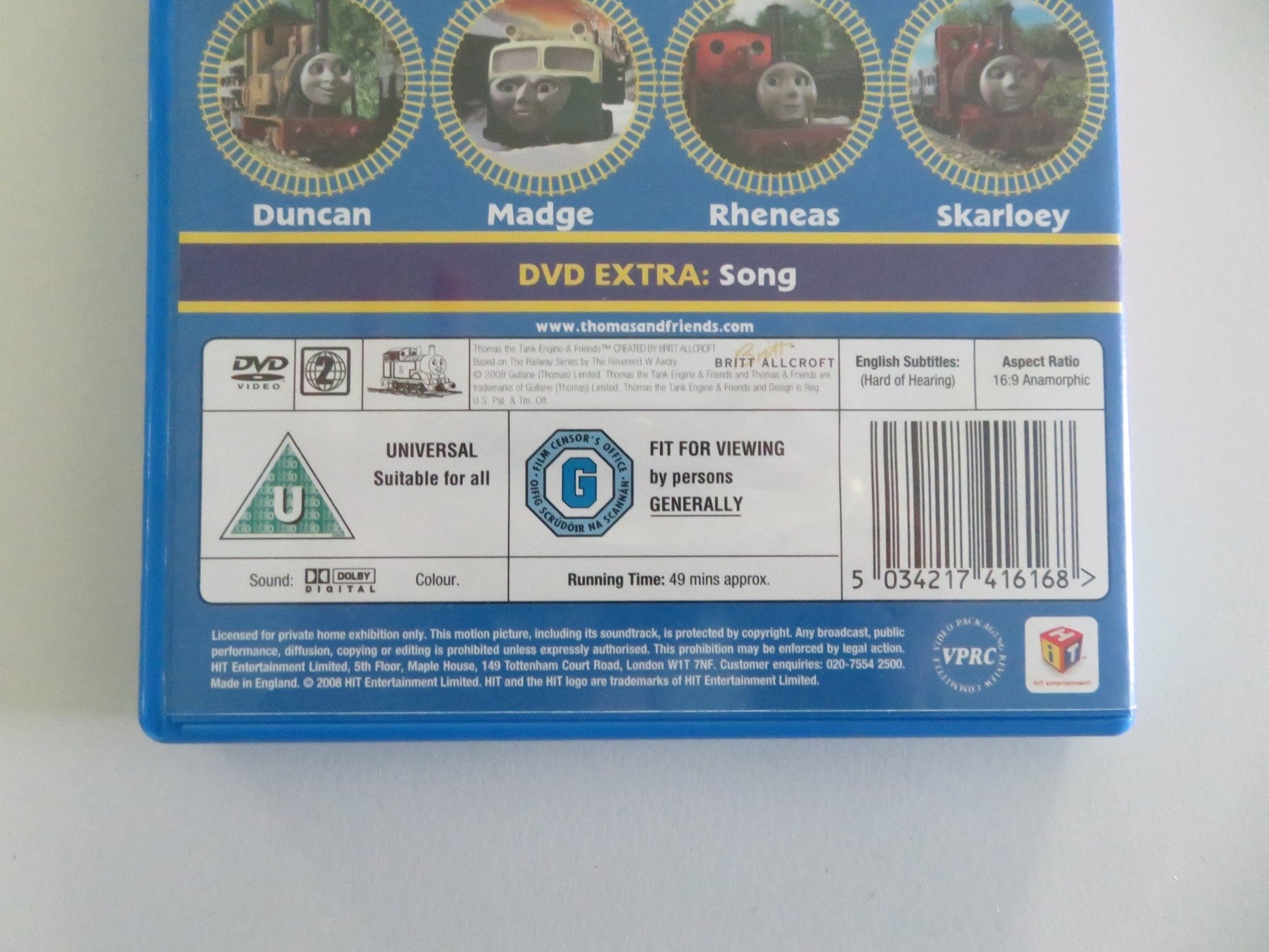 THOMAS & FRIENDS: ENGINES AND ESCAPADES (DVD) MICHAEL ANGELIS 2007 REGION 2 Movie posters