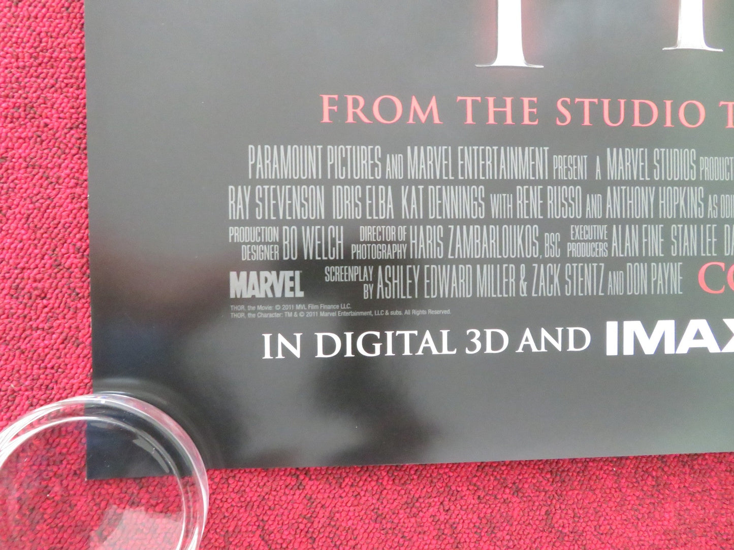 THOR - B US ONE SHEET ROLLED POSTER MARVEL CHRIS HEMSWORTH NATALIE PORTMAN 2011 Movie posters