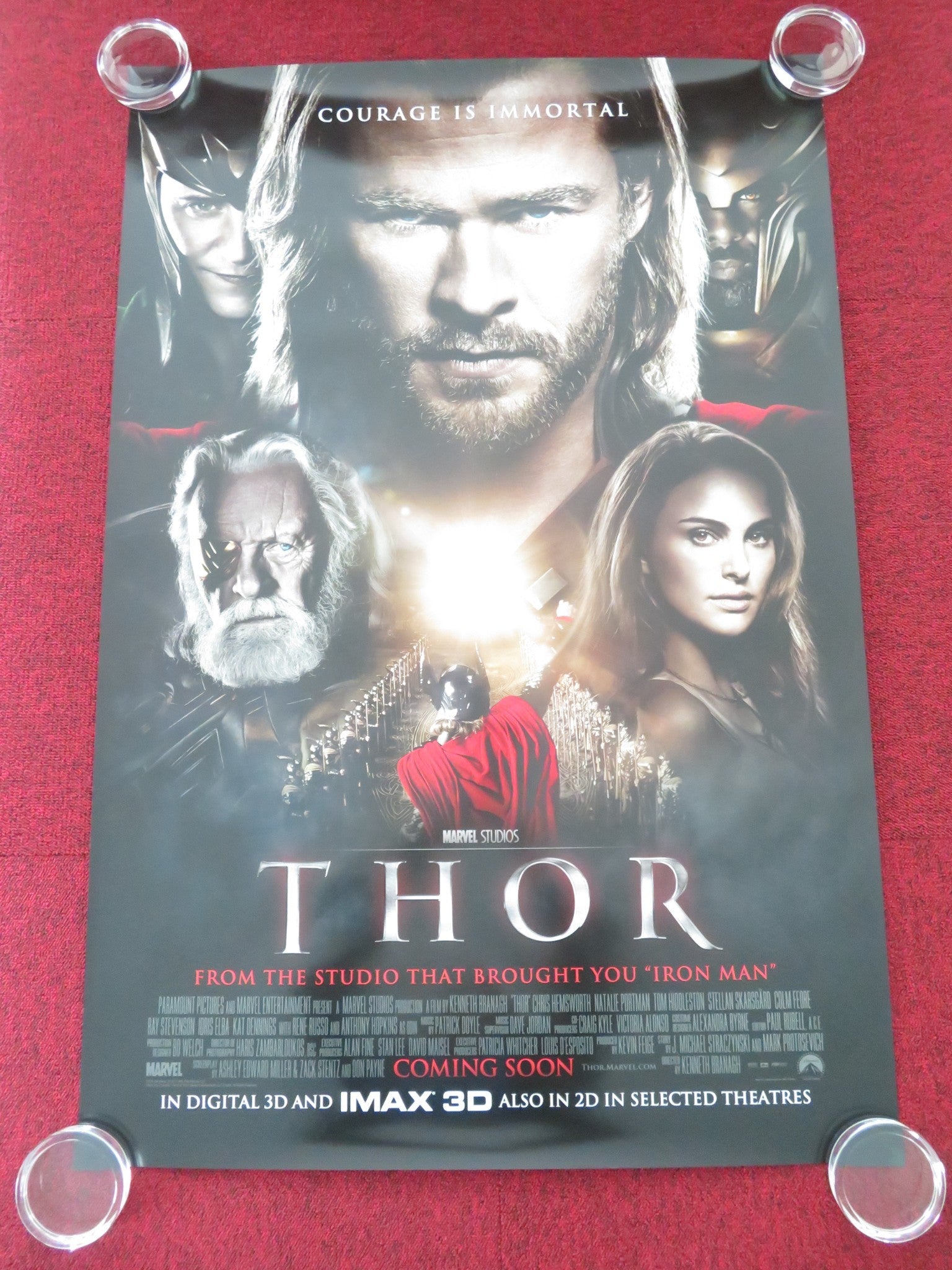 THOR - B US ONE SHEET ROLLED POSTER MARVEL CHRIS HEMSWORTH NATALIE PORTMAN 2011 Movie posters
