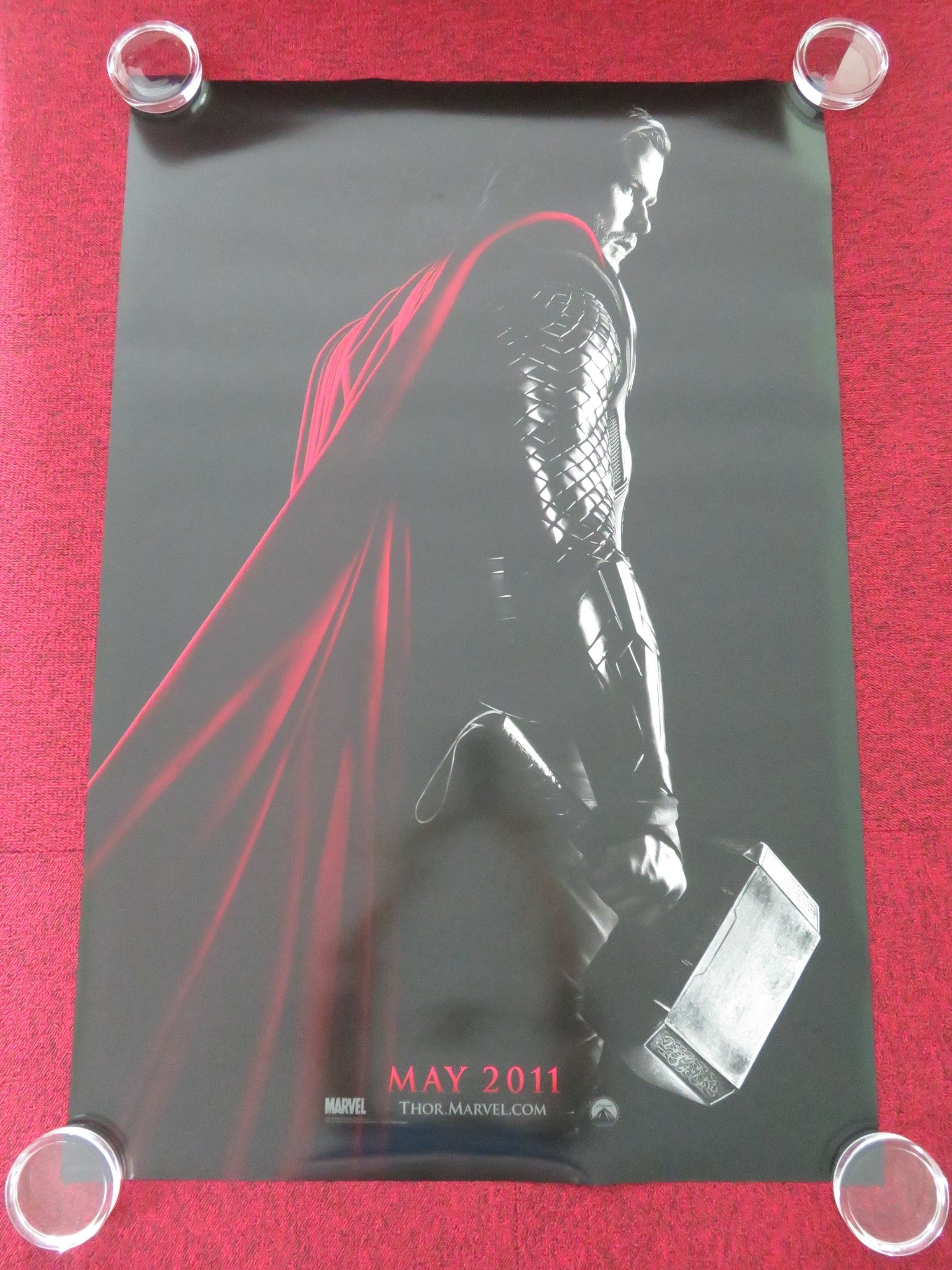 THOR - C ONE SHEET ROLLED POSTER MARVEL CHRIS HEMSWORTH NATALIE PORTMAN 2011 Movie posters