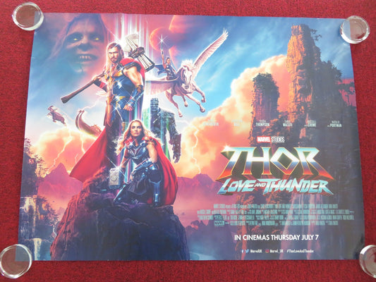 THOR: LOVE AND THUNDER - A UK QUAD ROLLED POSTER MARVEL CHRIS HEMSWORTH 2022 Movie posters