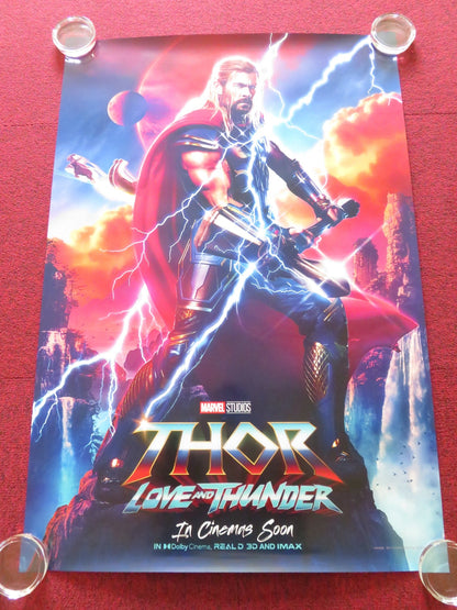 THOR: LOVE AND THUNDER - A US ONE SHEET ROLLED POSTER CHRIS HEMSWORTH 2022 Rendezvous Cinema Movie posters