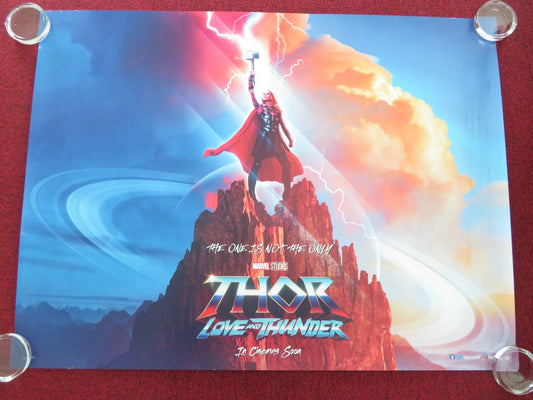 THOR: LOVE AND THUNDER - B UK QUAD ROLLED POSTER MARVEL CHRIS HEMSWORTH 2022 Movie posters