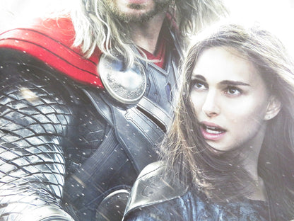 THOR: THE DARK WORLD UK QUAD ROLLED POSTER CHRIS HEMSWORTH NATALIE PORTMAN 2013 Rendezvous Cinema Movie posters