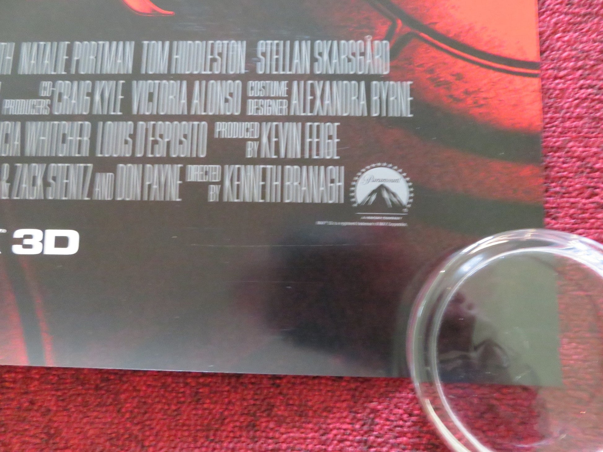 THOR US ONE SHEET ROLLED POSTER CHRIS HEMSWORTH NATALIE PORTMAN 2011 Rendezvous Cinema Movie posters