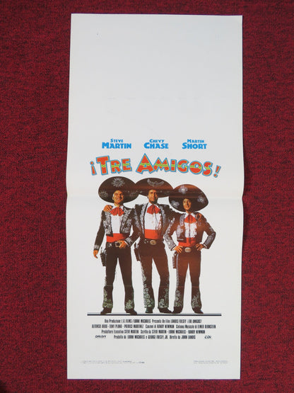 THREE AMIGOS! ITALIAN LOCANDINA POSTER STEVE MARTIN CHEVY CHASE MARTIN SHORT '87 Rendezvous Cinema Movie posters