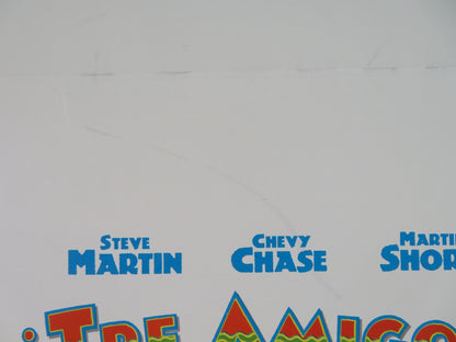 THREE AMIGOS! ITALIAN LOCANDINA POSTER STEVE MARTIN CHEVY CHASE MARTIN SHORT '87 Rendezvous Cinema Movie posters