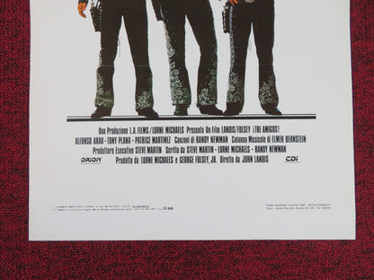 THREE AMIGOS! ITALIAN LOCANDINA POSTER STEVE MARTIN CHEVY CHASE MARTIN SHORT '87 Rendezvous Cinema Movie posters