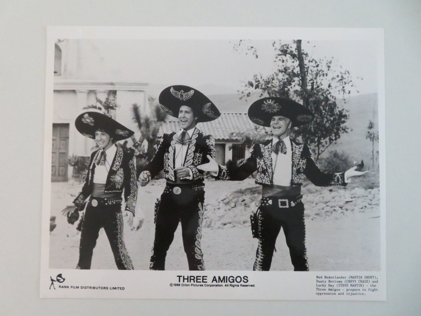 THREE AMIGOS! MOVIE STILL PHOTO LOT OF 4 STEVE MARTIN CHEVY CHASE 1986 Movie posters