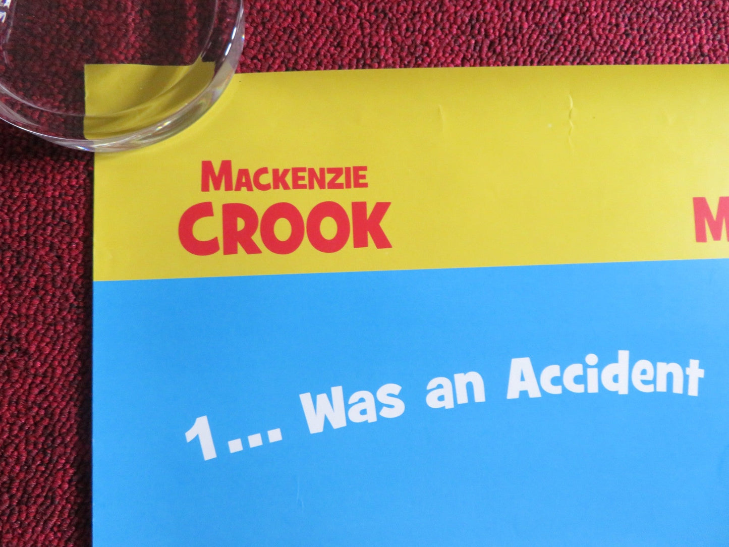 THREE AND OUT US ONE SHEET ROLLED POSTER MACKENZIE CROOK COLM MEANEY 2008 Rendezvous Cinema Movie posters