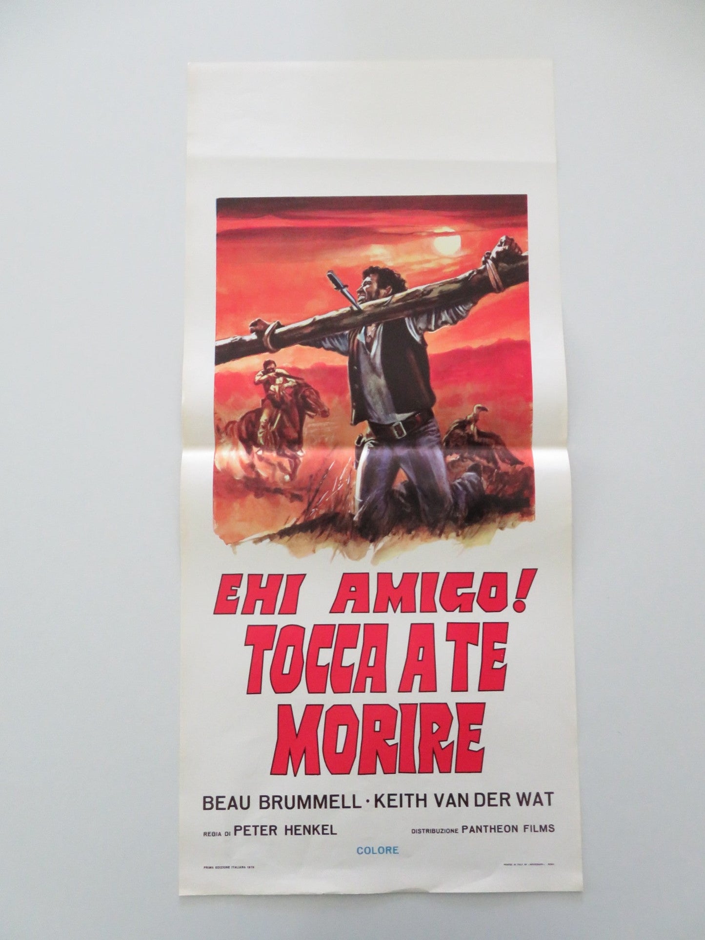 Three Bullets for a Long Gun Italian Locandina Poster Beau Brummell 1975 Movie posters