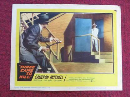THREE CAME TO KILL US LOBBY CARD FULL SET CAMERON MITCHELL JOHN LUPTON 1960 Rendezvous Cinema Movie posters