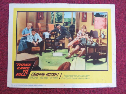 THREE CAME TO KILL US LOBBY CARD FULL SET CAMERON MITCHELL JOHN LUPTON 1960 Rendezvous Cinema Movie posters