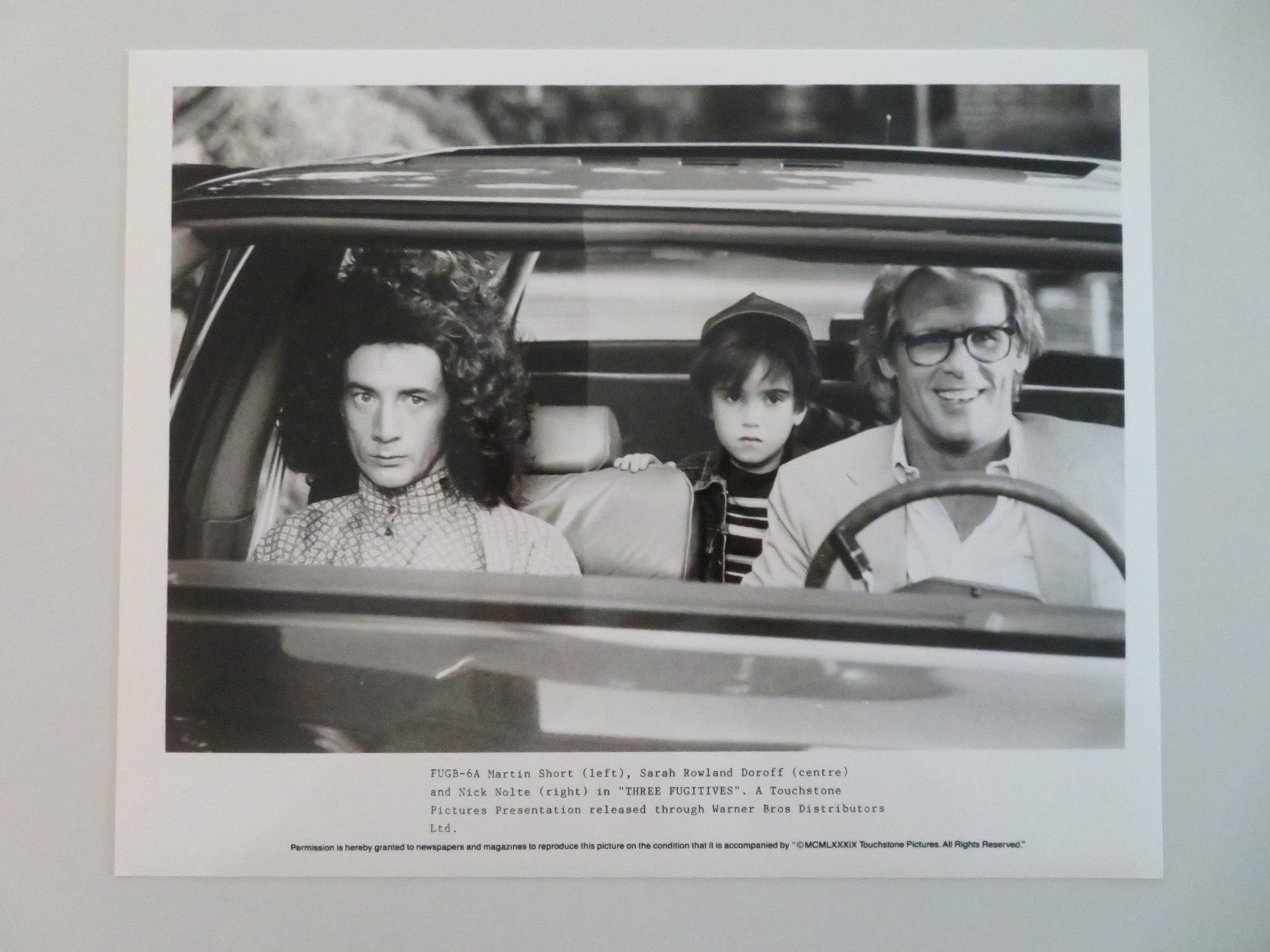 THREE FUGITIVES MOVIE STILL PHOTO LOT OF 6 MARTIN SHORT NICK NOLTE 1989 Movie posters