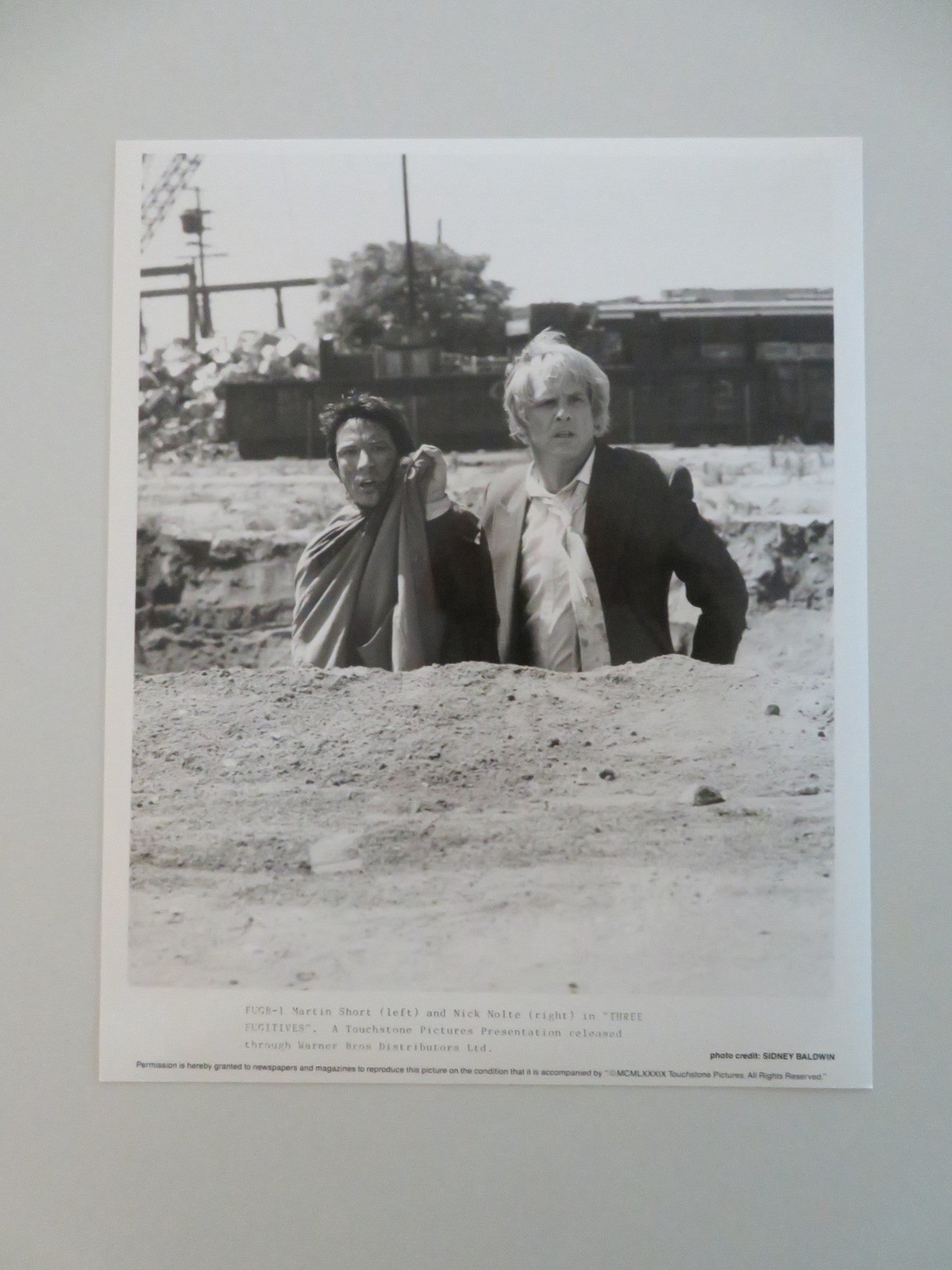 THREE FUGITIVES MOVIE STILL PHOTO LOT OF 6 MARTIN SHORT NICK NOLTE 1989 Movie posters