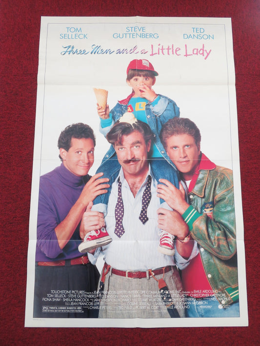 Three men and a Little Lady Folded US One Sheet Poster Tom Selleck 1990 Movie posters