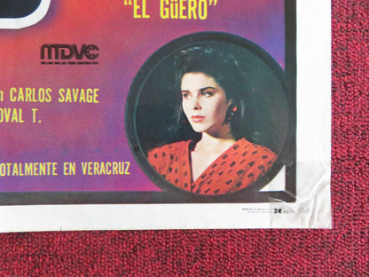 THREE ROOSTERS MEXICAN POSTER FOLDED FERNANDO ALMADA DAVID REYNOSO 1991 Rendezvous Cinema Movie posters