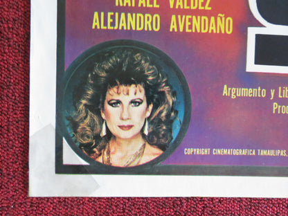 THREE ROOSTERS MEXICAN POSTER FOLDED FERNANDO ALMADA DAVID REYNOSO 1991 Rendezvous Cinema Movie posters