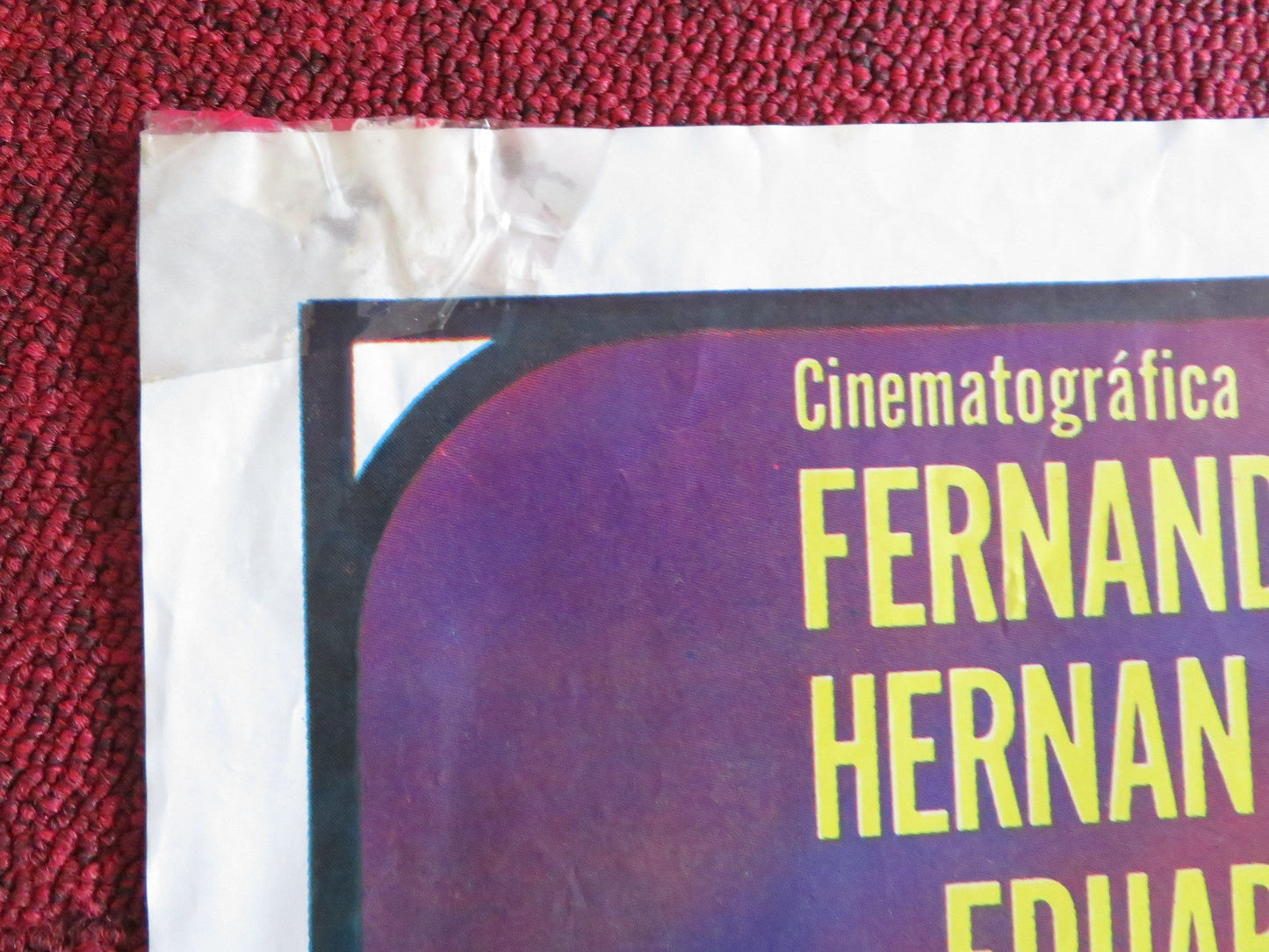 THREE ROOSTERS MEXICAN POSTER FOLDED FERNANDO ALMADA DAVID REYNOSO 1991 Rendezvous Cinema Movie posters