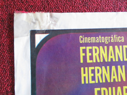 THREE ROOSTERS MEXICAN POSTER FOLDED FERNANDO ALMADA DAVID REYNOSO 1991 Rendezvous Cinema Movie posters