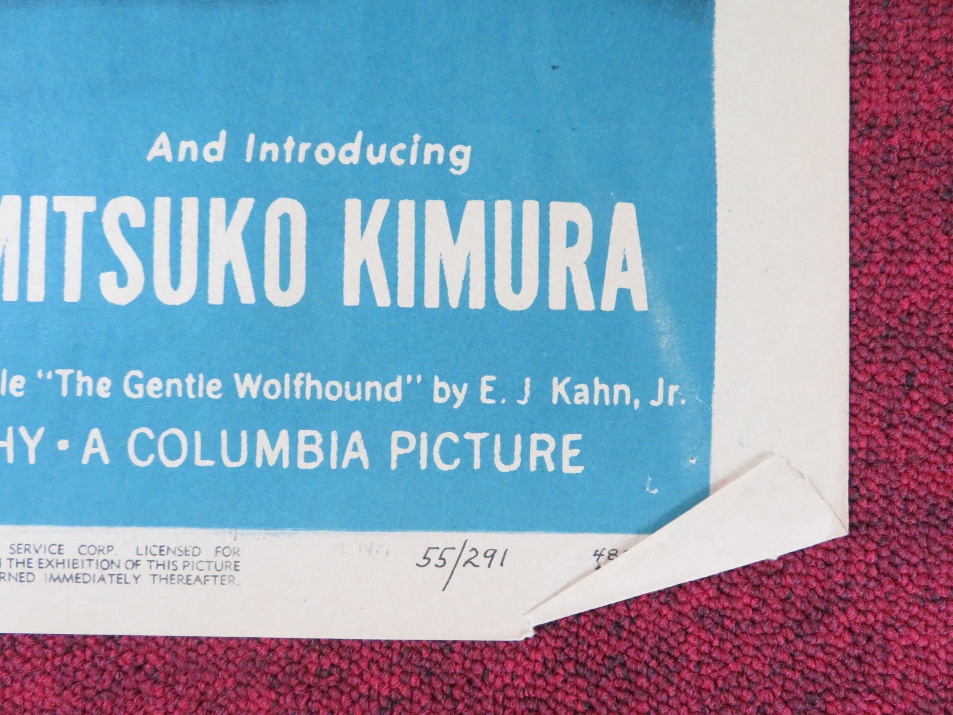 THREE STRIPES IN THE SUN FOLDED US ONE SHEET POSTER ALDO RAY PHILIP CAREY 1955 Rendezvous Cinema Movie posters