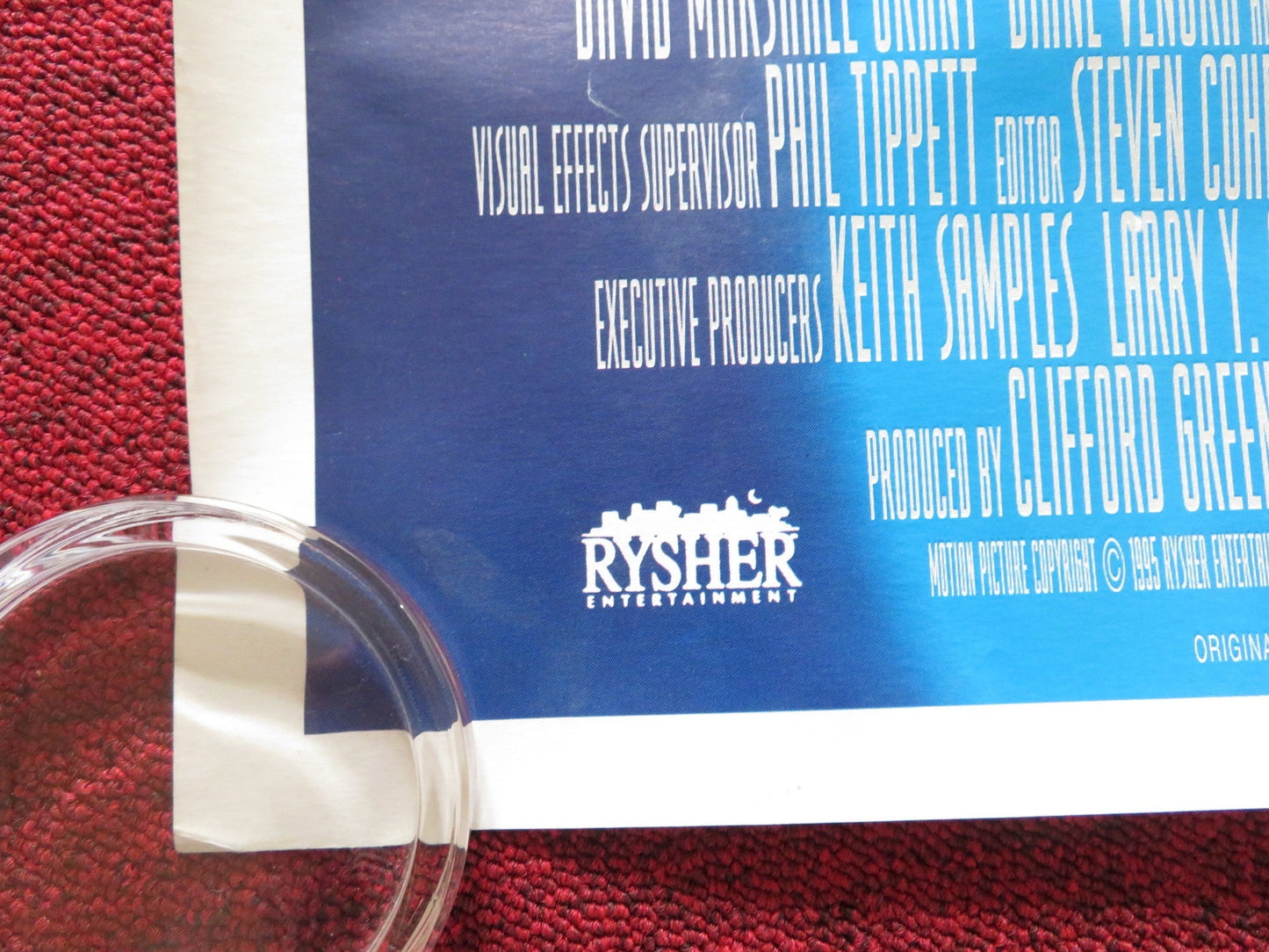 THREE WISHES UK QUAD ROLLED POSTER PATRICK SWAYZE MARY E. MASTRANTONIO 1995 Rendezvous Cinema Movie posters