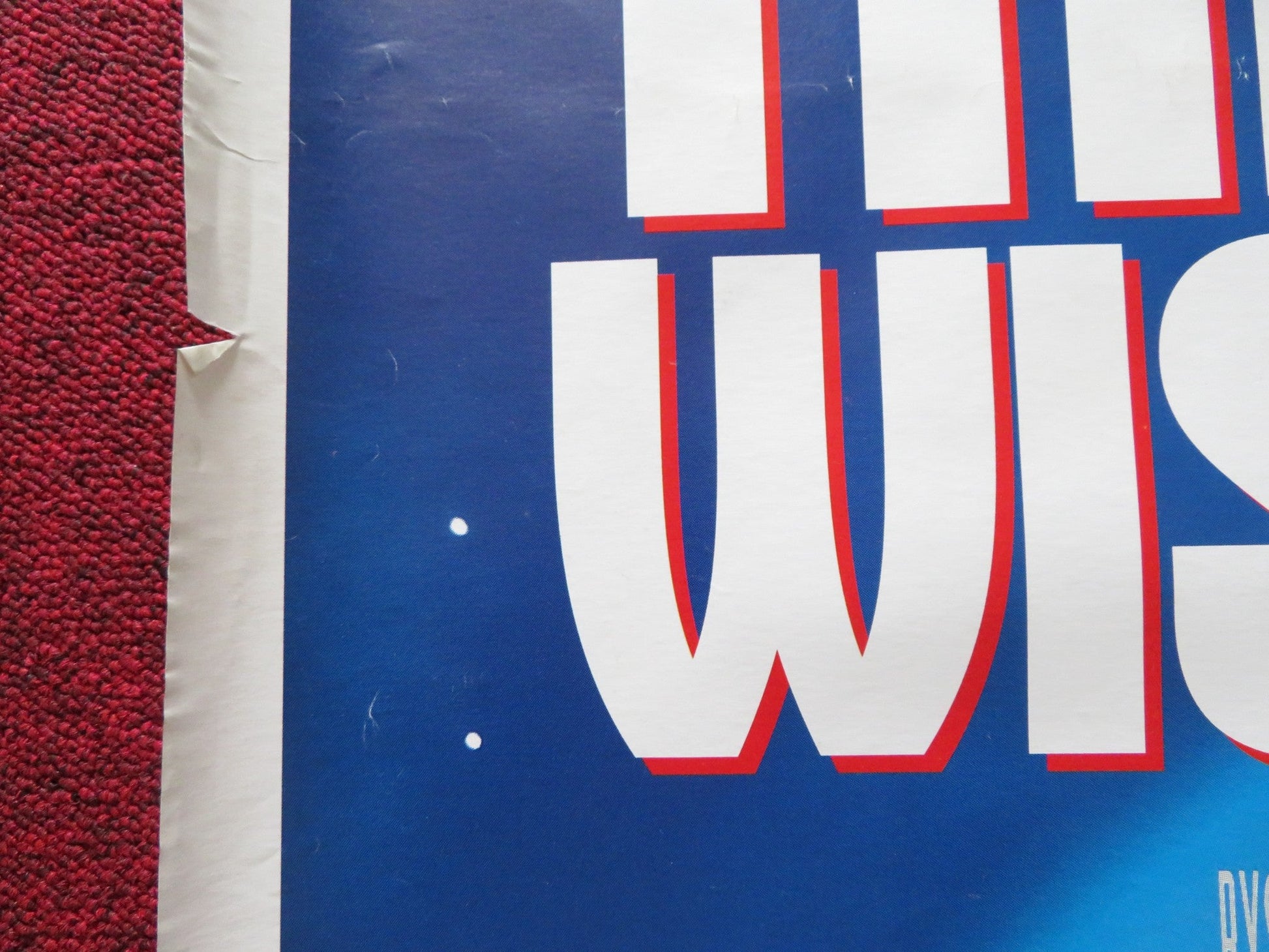 THREE WISHES UK QUAD ROLLED POSTER PATRICK SWAYZE MARY E. MASTRANTONIO 1995 Rendezvous Cinema Movie posters