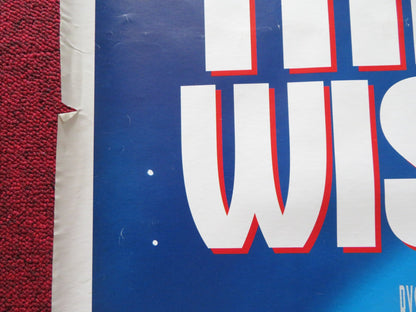 THREE WISHES UK QUAD ROLLED POSTER PATRICK SWAYZE MARY E. MASTRANTONIO 1995 Rendezvous Cinema Movie posters