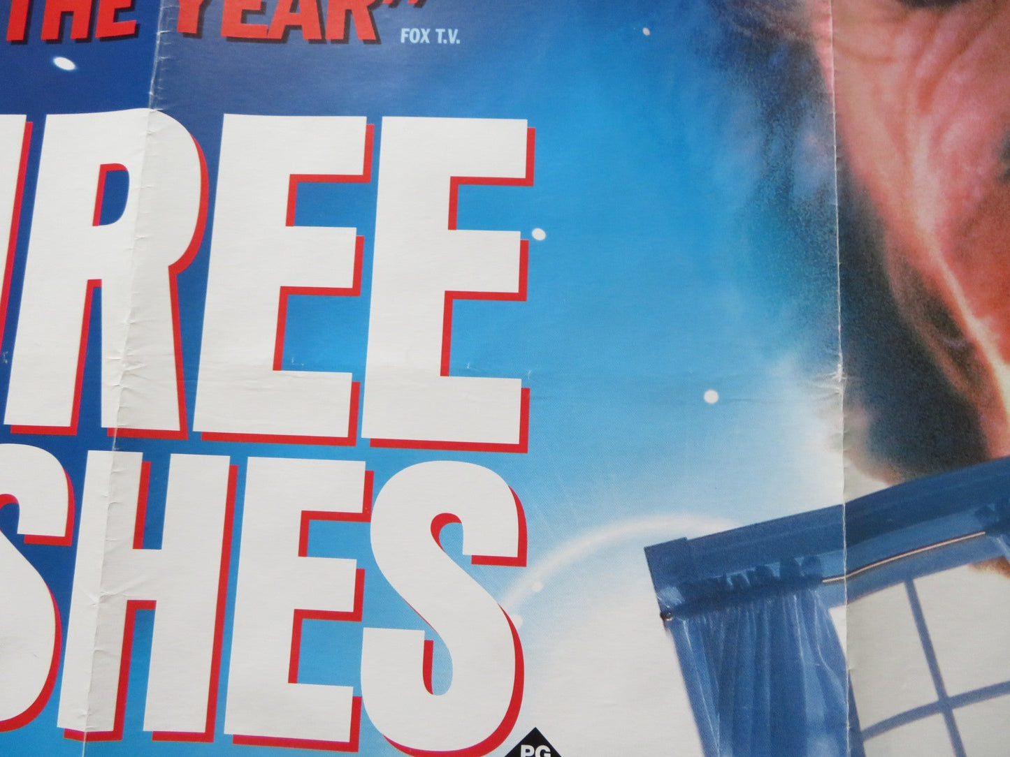 THREE WISHES UK QUAD ROLLED POSTER PATRICK SWAYZE MARY E. MASTRANTONIO 1995 Rendezvous Cinema Movie posters