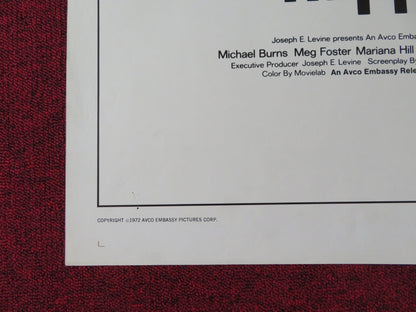 THUMB TRIPPING - STYLE A FOLDED US ONE SHEET POSTER MICHAEL BURNS M. FOSTER 1972 Rendezvous Cinema Movie posters