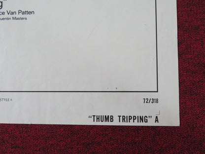 THUMB TRIPPING - STYLE A FOLDED US ONE SHEET POSTER MICHAEL BURNS M. FOSTER 1972 Rendezvous Cinema Movie posters