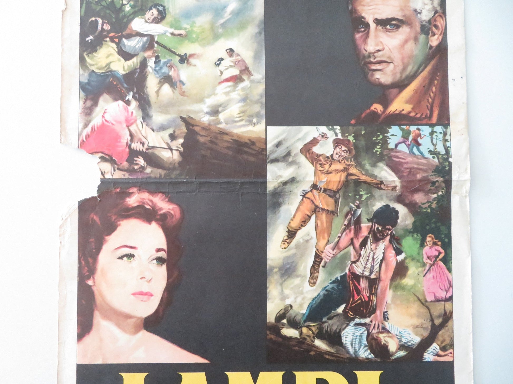 THUNDER IN THE SUN ITALIAN LOCANDINA POSTER SUSAN HAYWARD JEFF CHANDLER 1959 Movie posters