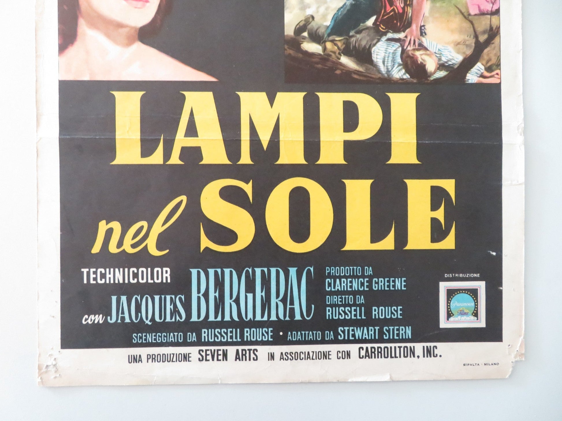 THUNDER IN THE SUN ITALIAN LOCANDINA POSTER SUSAN HAYWARD JEFF CHANDLER 1959 Movie posters