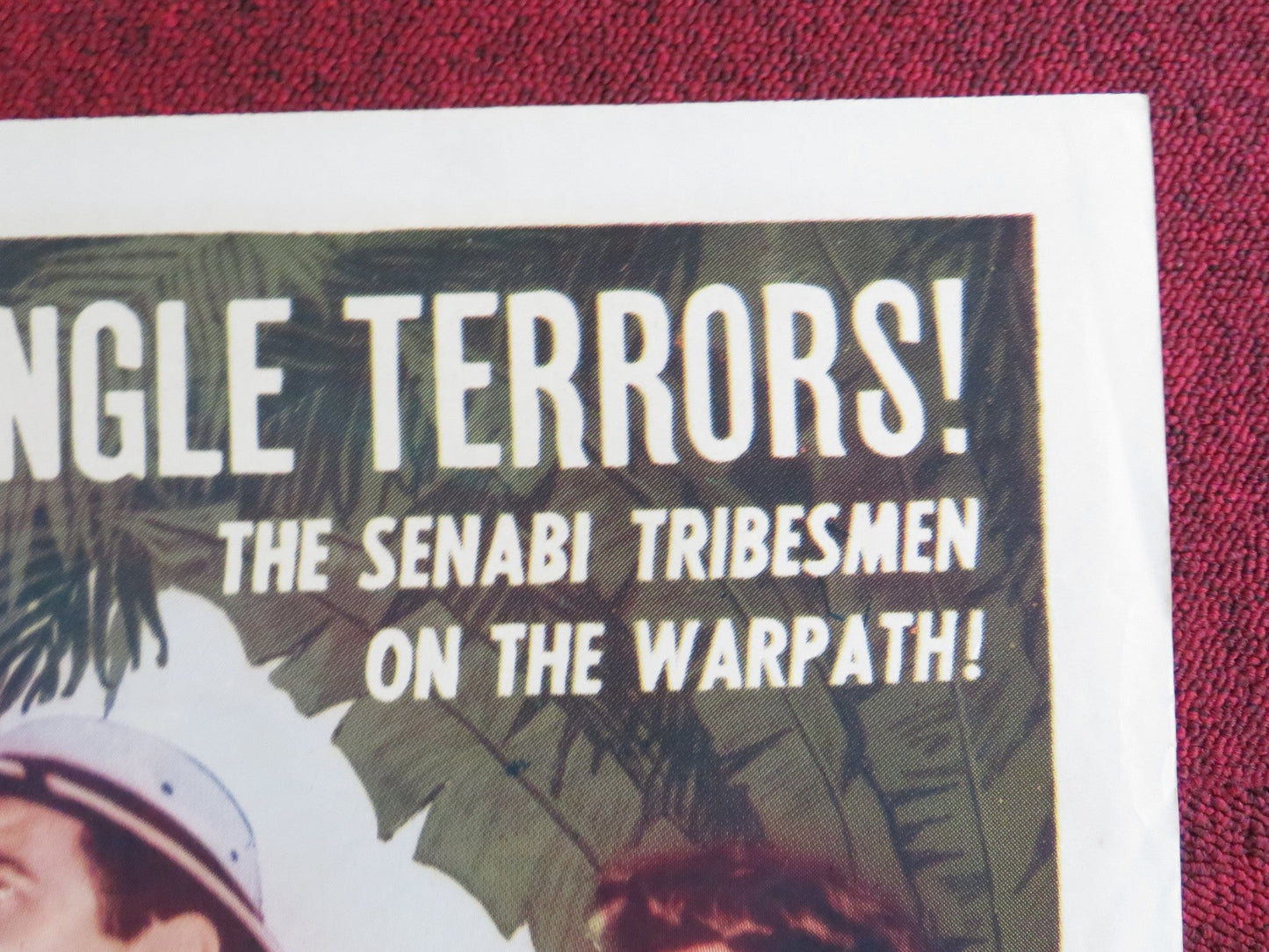 THUNDER OVER SANGOLAND FOLDED US ONE SHEET POSTER JON HALL RAY MONTGOMERY 1955 Rendezvous Cinema Movie posters