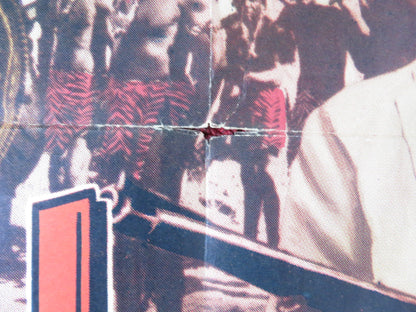 THUNDER OVER SANGOLAND FOLDED US ONE SHEET POSTER JON HALL RAY MONTGOMERY 1955 Rendezvous Cinema Movie posters