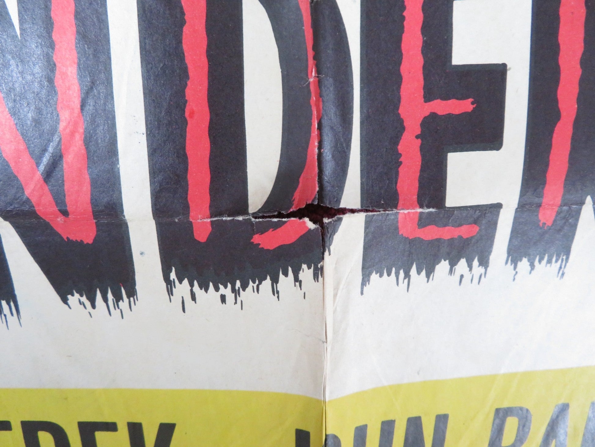 THUNDERBIRDS FOLDED US ONE SHEET POSTER JOHN DEREK JOHN DREW BARRYMORE 1952 Rendezvous Cinema Movie posters