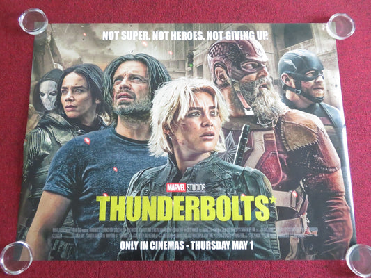 THUNDERBOLTS* - B UK QUAD ROLLED POSTER MARVEL FLORENCE PUGH DAVID HARBOUR 2025 Movie posters