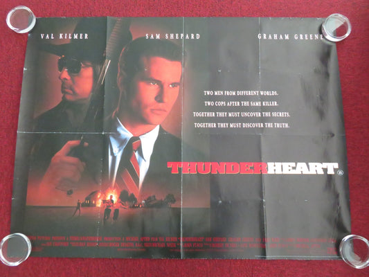 THUNDERHEART UK QUAD ROLLED POSTER VAL KILMER GRAHAM GREENE 1992 - Rendezvous Cinema