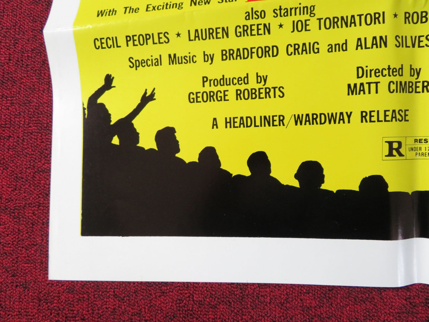 TIGER MAN FOLDED US ONE SHEET POSTER DON WONG CECIL PEOPLES 1983 Rendezvous Cinema Movie posters